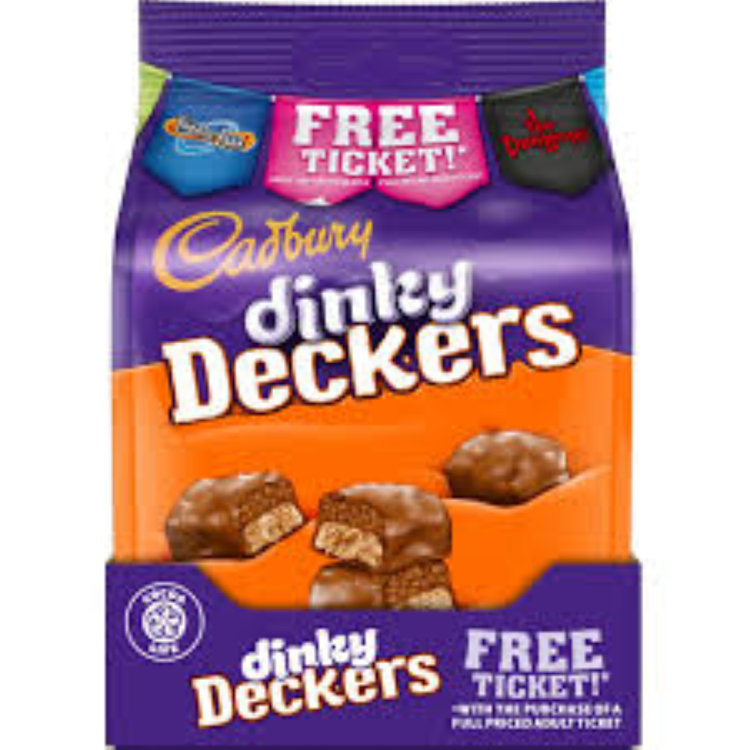 CADBURY DINKY DECKERS POUCH 120G